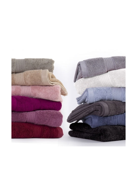 Nef-Nef Homeware Hand Towel Aegean 30x50cm Bordo Weight 500gr/m²