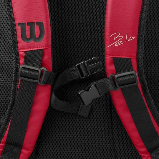 Wilson Bela DNA Super Tour Τσάντα Πλάτης Padel 2 Ρακετών Κόκκινη