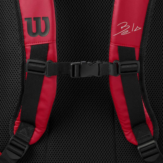 Wilson Bela DNA Super Tour Τσάντα Πλάτης Padel 2 Ρακετών Κόκκινη