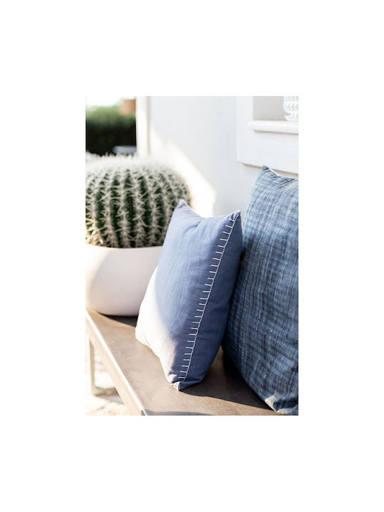 InTheBox Floor Pillow Flow from 100% Cotton Blue 60x60cm.