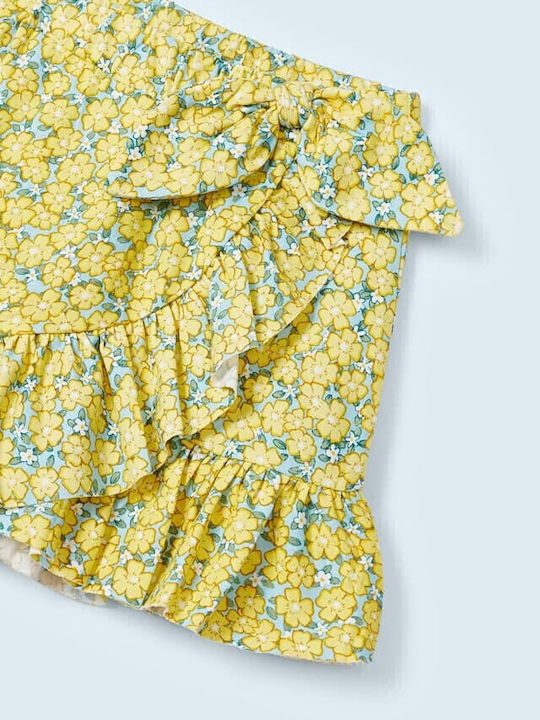 Παιδική Φούστα Floral Κίτρινη