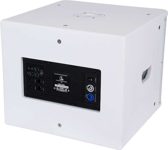 GloboStar ES112SA Самоусилващ Стенен Високоговорител 600W Брой 44.5x44.5x37.5см Бял