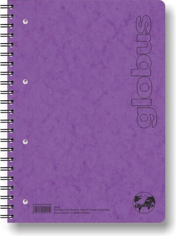 Globus Spiral Caiet Cu dungi B5 1buc (Culori diverse)