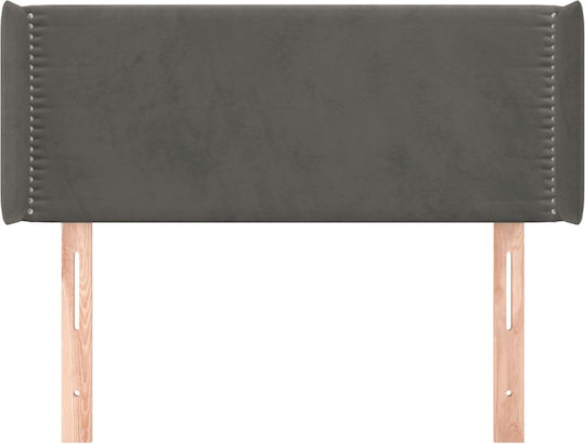 vidaXL Fabric Bed Headboard Dark Gray 103x88cm