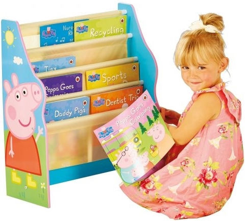 Moose Toys Spielzeug Aufbewahrungssystem aus Holz Peppa Pig Blau 51x23x60cm 1Stück