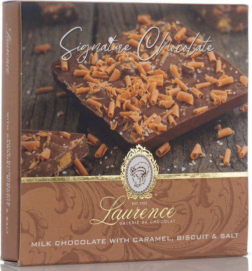 Laurence - Galerie de Chocolat Signature Chocolate Milk Caramel Biscuit Biscuit with Salt 100gr