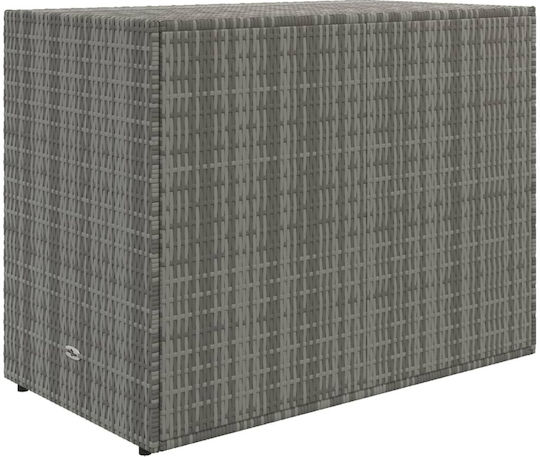 Δίφυλλη Ντουλάπα Μεταλλική Γκρι 100x55.5x80εκ.