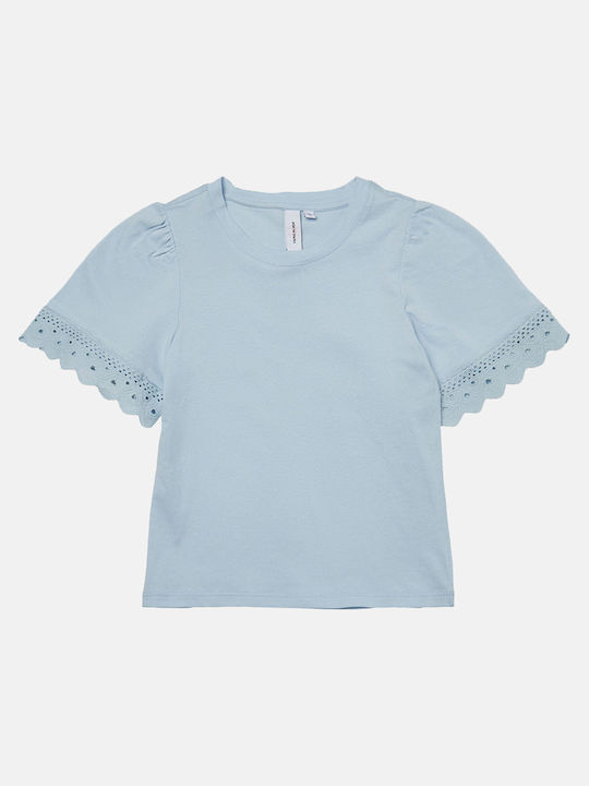 Vero Moda Kids Blouse Short Sleeve Light Blue