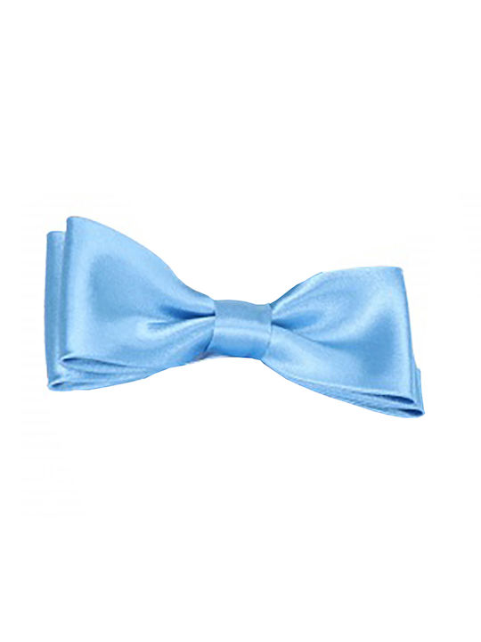 Satin blue bow tie for boys (1-6 years)