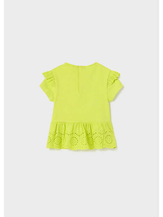 Mayoral Kids Blouse Short Sleeve Yellow