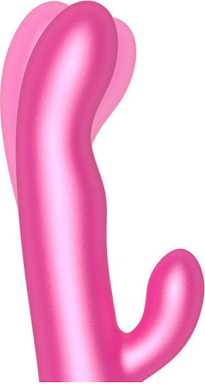 Oninder Vibrator Kaninchen mit Fernbedienung Vibration und Rotation 23cm Rosa
