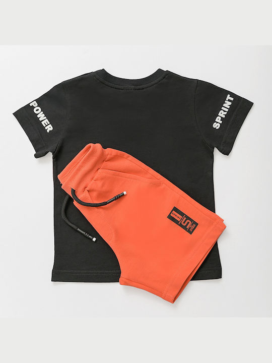 Sprint Kinder Set mit Shorts Sommer 2Stück Schwarz