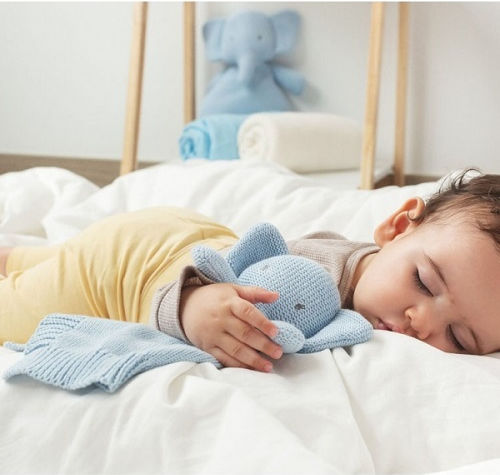 Kiokids Baby Cloth Elephant Light Blue