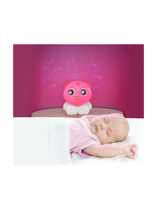 Playgro Kids Projector Lamp Goodnight Bear with Design Projection Pink