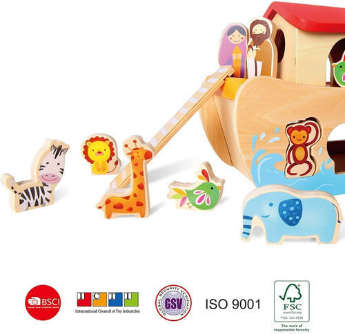 Classic World Arche Noah's Ark aus Holz für 36++ Monate