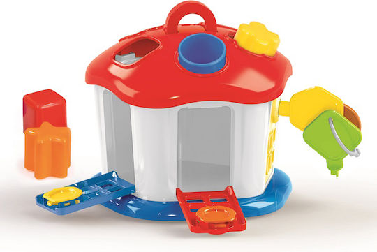 Dolu Παιχνίδι Ταξινόμησης Σχημάτων Shape Sorter Sweet House with Lockable Doors για 12+ Μηνών