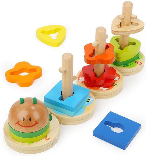 Top Bright Formensortierspiel Raupe aus Holz für 12++ Monate