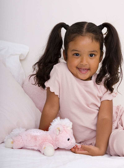 Cloud b Sleep Toy Dream Buddies - Ella Unicorn made of Fabric with Lights for 0++ Months