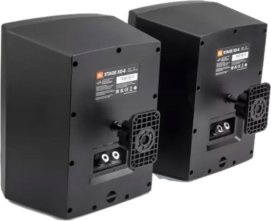 JBL XD6 Αυτοενισχυόμενα Επιτοίχια Ηχεία 100W (Ζεύγος) Μαύρα