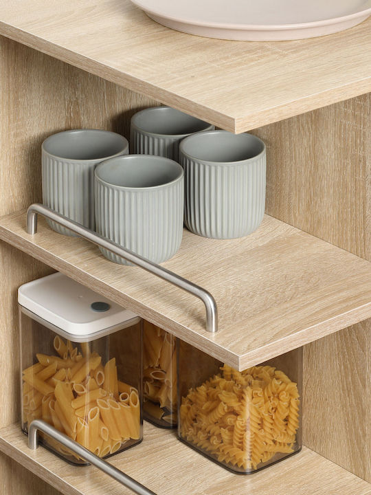 HomCom Wooden Kitchen Trolley 6 Tiers Brown 65x39x80cm