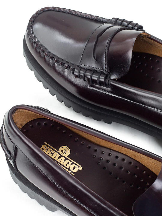 Dan Lug Women's Moccasins in Burgundy Color
