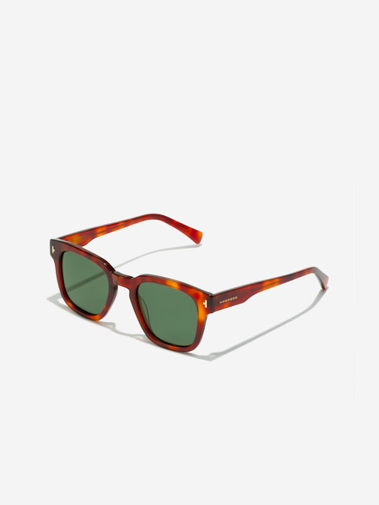 Hawkers Stack Sunglasses with Brown Tartaruga Acetate Frame and Green Lenses Paprika Turquoise Eco