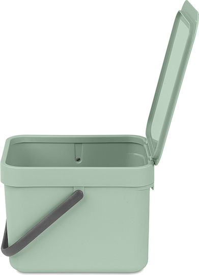 Brabantia Κάδος Sort & Go Απορριμμάτων Πλαστικός Jade Green 6lt
