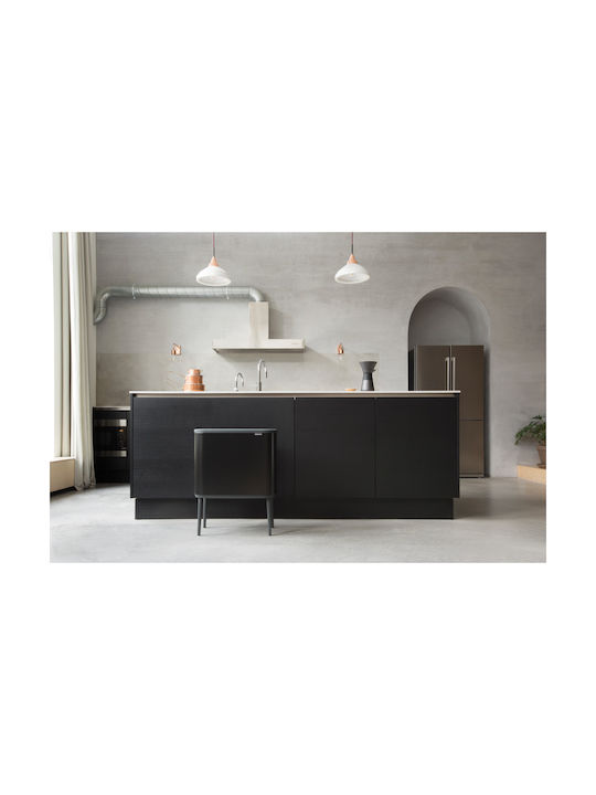 Brabantia Bo Κάδος Απορριμμάτων από Ανοξείδωτο Ατσάλι Matt Black 36lt