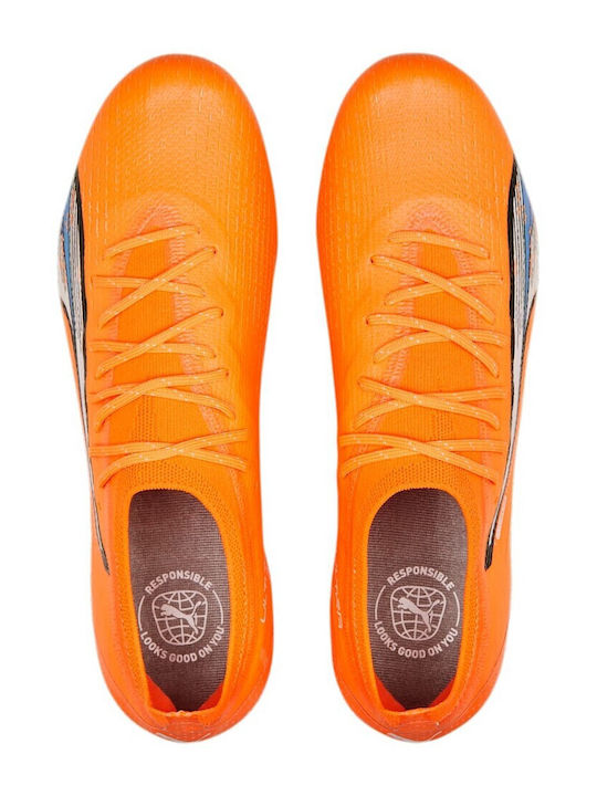 PUMA Ultra Ultimate Pantofi de Fotbal cu crampoane Portocalii