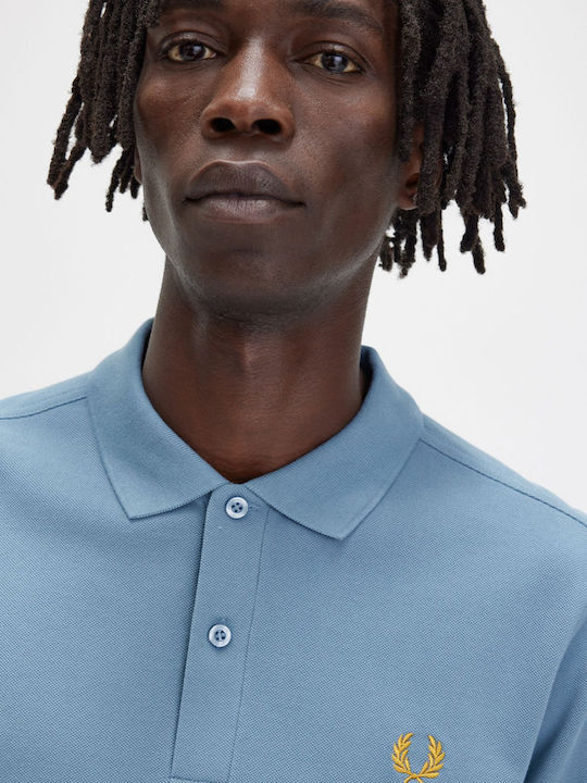 Polo Kurzarmhemd Ash Blue