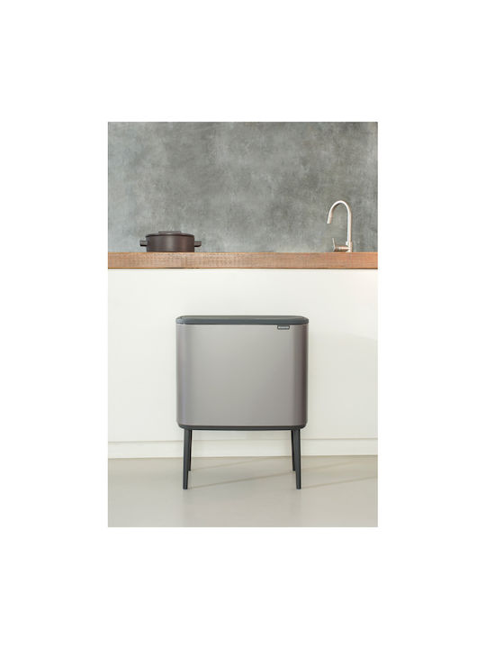 Brabantia Bo Waste Bin 34lt Platinum