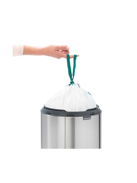 Brabantia Brabantia Touch New Mülleimer Metallisch mit Pedal Platinum 30lt