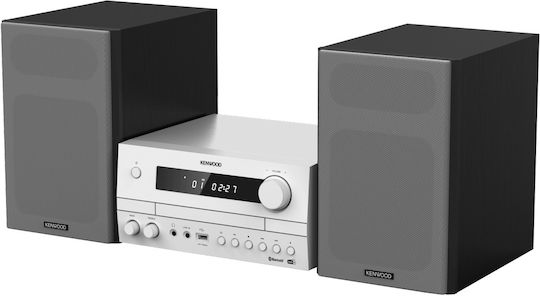 Kenwood Ηχοσύστημα 2.0 M-822DAB 100W με CD / Digital Media Player και Bluetooth Λευκό
