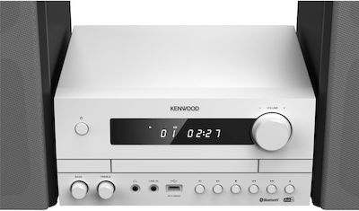 Kenwood Ηχοσύστημα 2 M-822DAB 100W cu CD / Media digitale Player și Bluetooth Alb