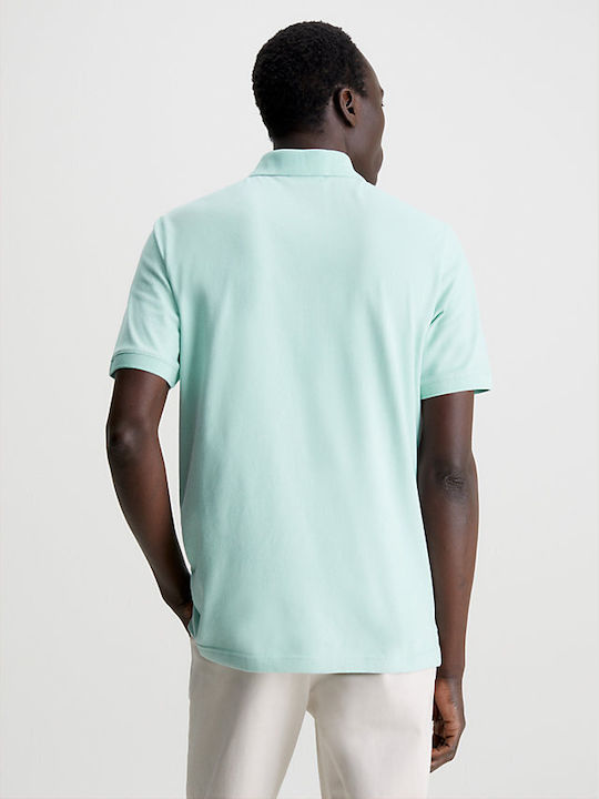 Calvin Klein Bluza pentru bărbați cu mâneci scurte Polo Ghost Glacier