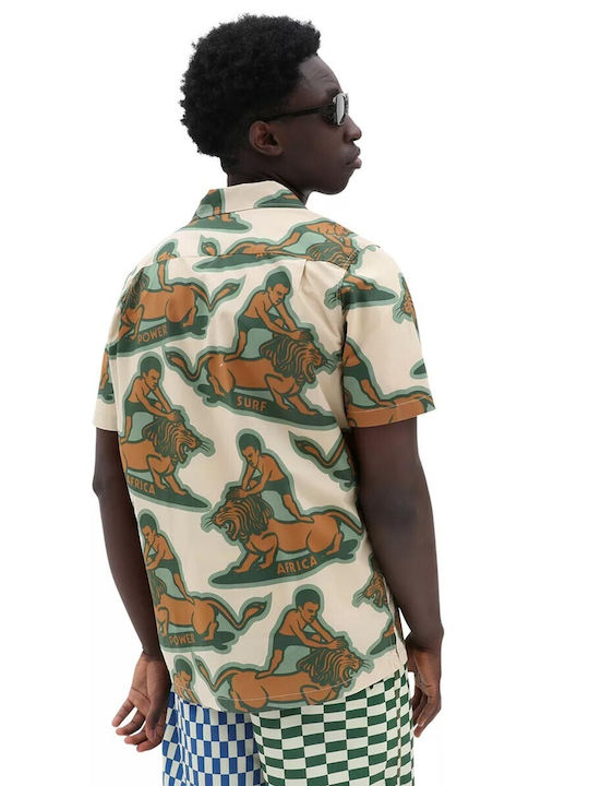 Vans x Mami Wata Ανδρικό Πουκάμισο Κοντομάνικο Μπεζ