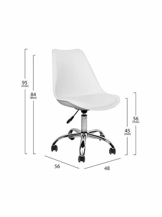 Vegas Office Chair White HomeMarkt