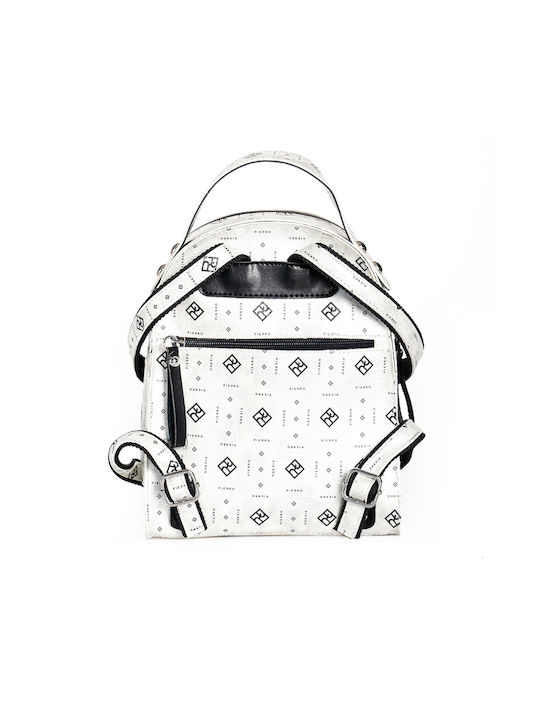 Women's Bag Backpack Logo Pearl