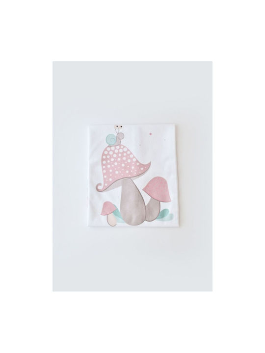 Bi Baby Happy Snail Αδιαβροχοποιημένο Σελτεδάκι Λευκό 50x75εκ.