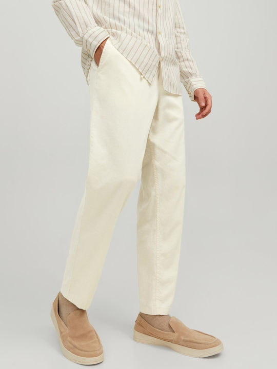 Men's Elastic Chino Trousers Moonbeam