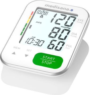 Medisana BU 570 Connect Digital Blutdruckmessgerät Arm mit Arrhythmieerkennung & Bluetooth White 51203