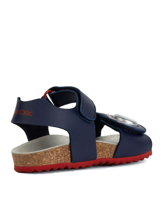 Kinder Sandalen Ghita Anatomisch mit Klettverschluss & Lichtern Marineblau