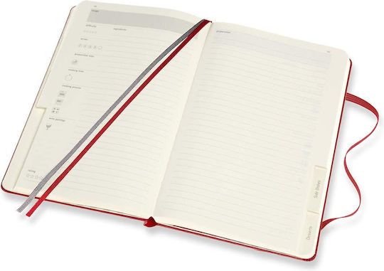 Moleskine Passion Journal Recipe Σημειωματάριο Bullet Συνταγών 200 Φύλλων με Σκληρό Εξώφυλλο και Λάστιχο Recipe13X21