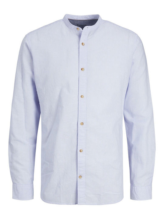 Langärmlig Baumwolle Hemd Cashmere Blue