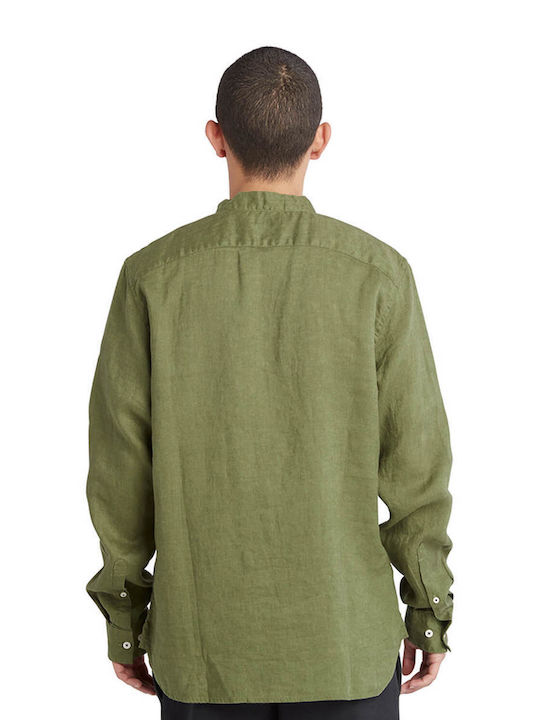 Timberland Men's Shirt with Long Sleeves Green