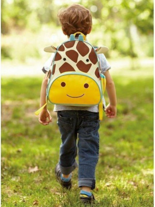 Skip Hop Zoo Giraffe School Bag Backpack Kindergarten Multicolour with Water Bottle Holder