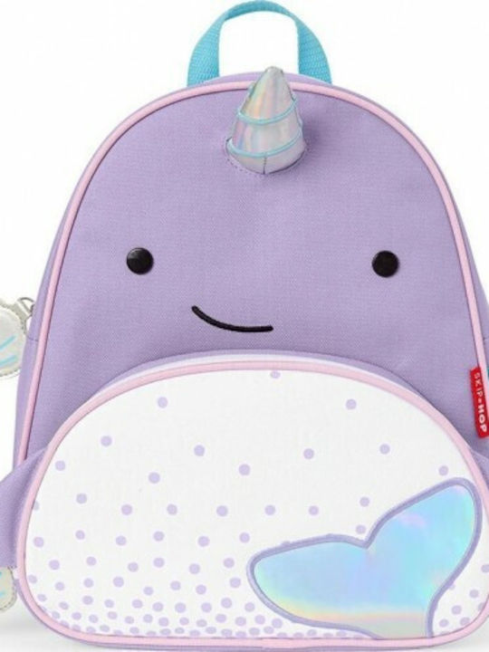 Skip Hop Zoo Whale School Bag Backpack Elementary, Elementary Lilac with Water bottle holder