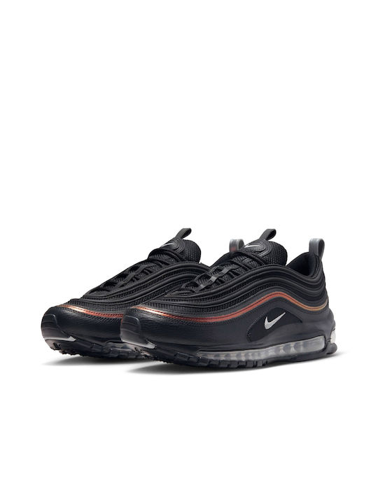 Nike Air Max 97 Ανδρικά Sneakers Black / Picante Red / Metallic Silver / Wolf Grey