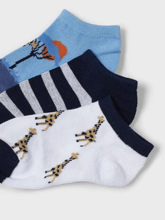 Mayoral Boys 3 Pack Ankle Socks Blue