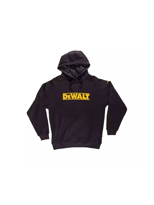 Dewalt Long Sleeve Work Sweatshirt Black with Hood